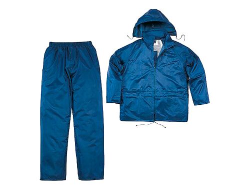 Conjunto de chuva deltaplus 400 poliester/pvc azul marinho tamanho m , Deltaplus , 154363 , 3295249004927